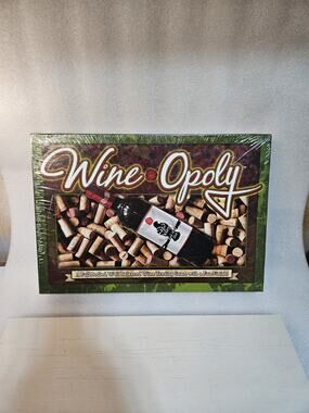 Wine‑Opoly Board Game Adult Party Game Wine Trading Game Complete Sealed In Box